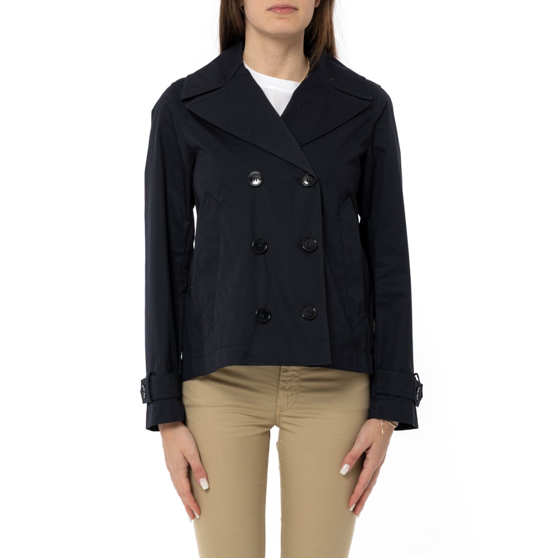 Peacoat in puro cotone Woolrich