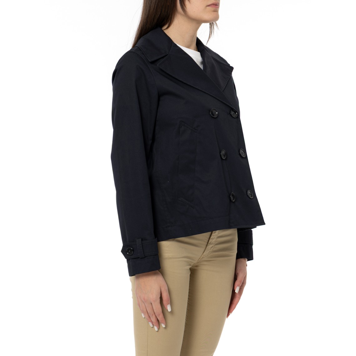 Peacoat in puro cotone Woolrich