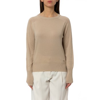 Maglia girocollo in misto cotone Woolrich