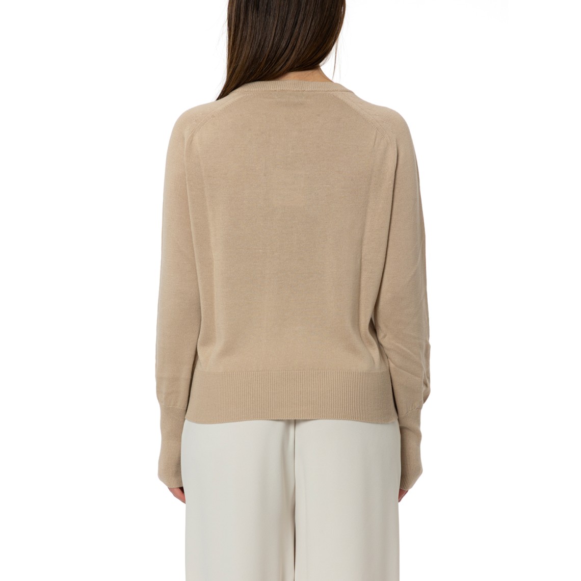 Maglia girocollo in misto cotone Woolrich