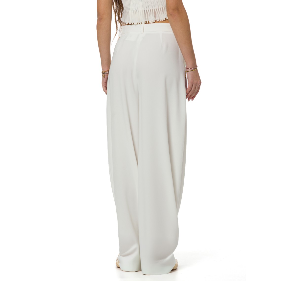 Pantaloni in crêpe leggero Elisabetta Franchi