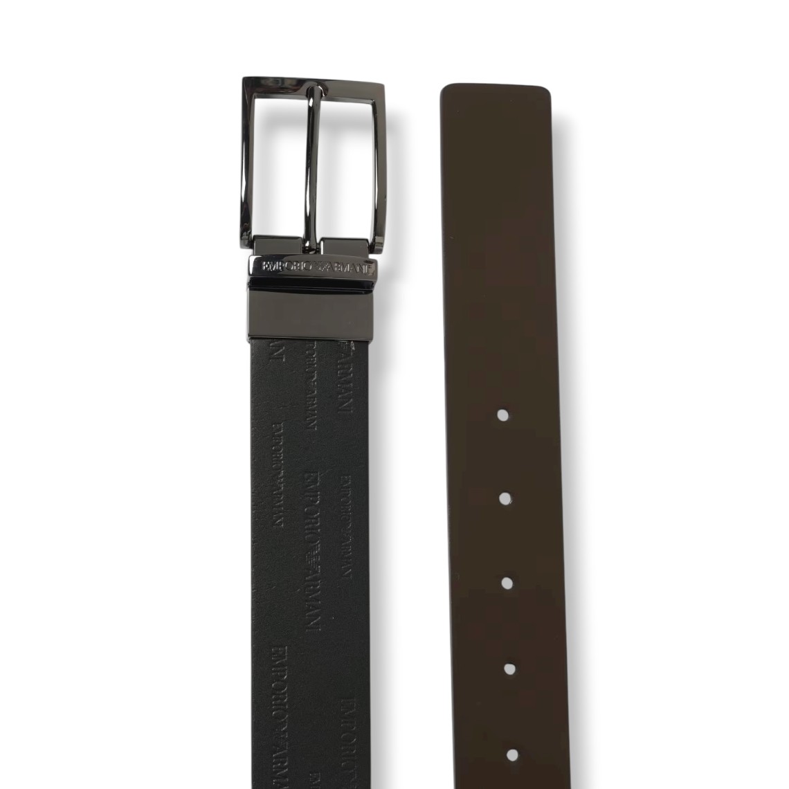 Cintura Emporio Armani reversibile in pelle