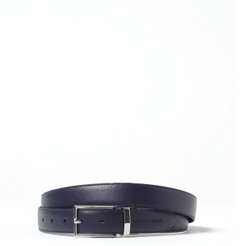 Cintura Emporio Armani reversibile in pelle a grana
