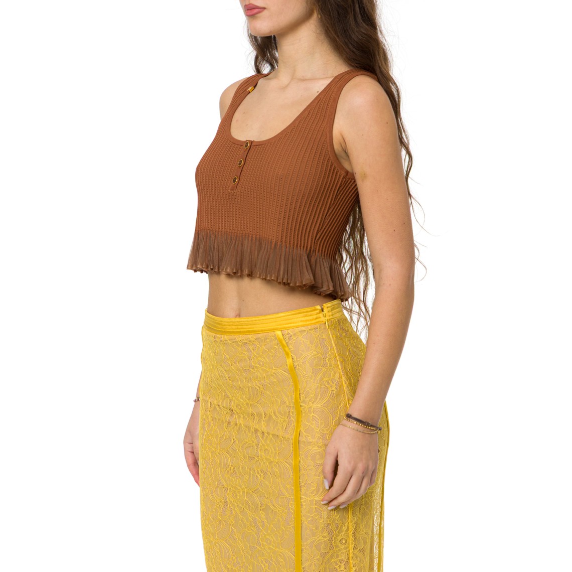 Top in maglia à jour Elisabetta Franchi