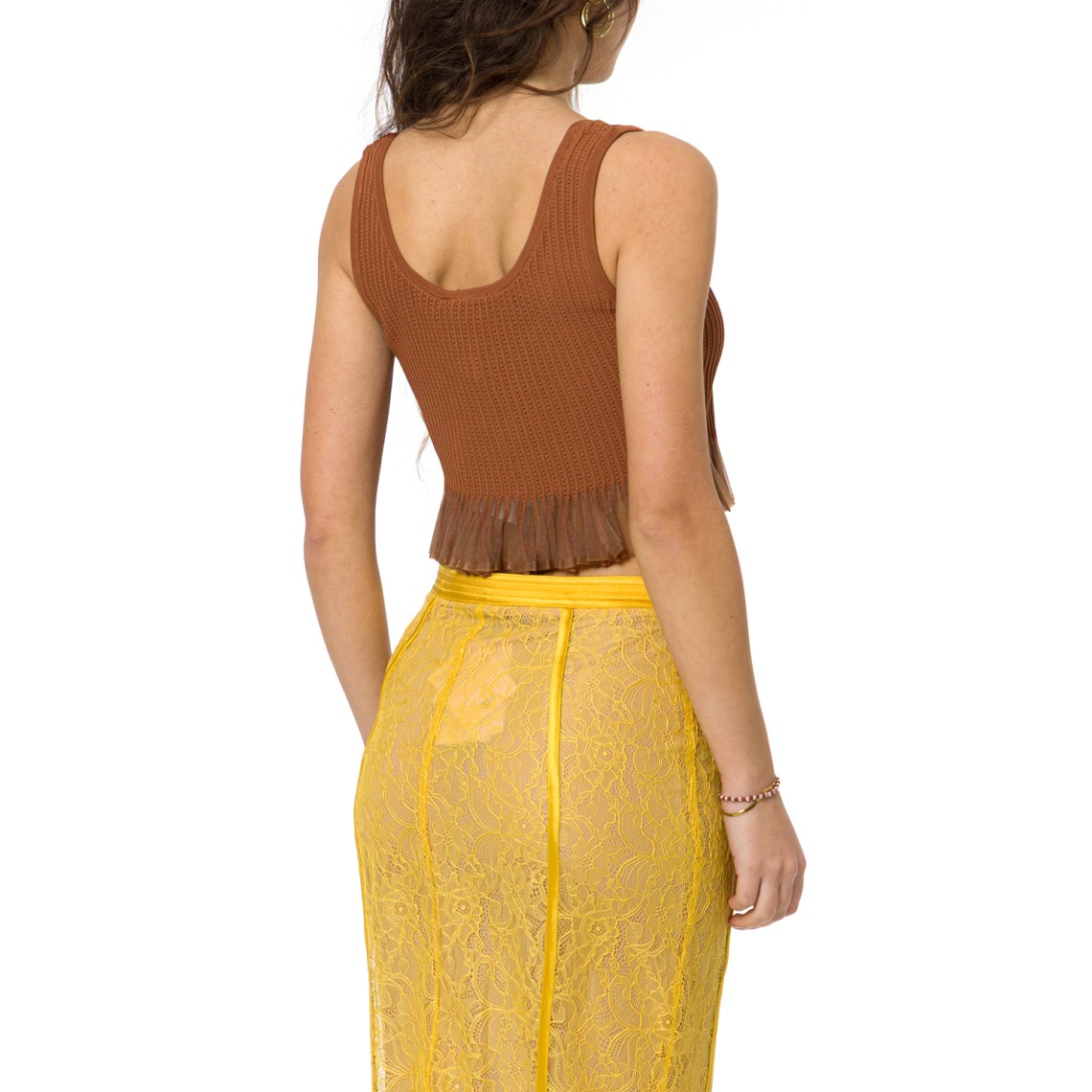 Top in maglia à jour Elisabetta Franchi