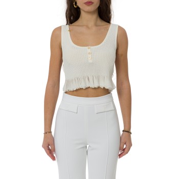 Top in maglia à jour Elisabetta Franchi