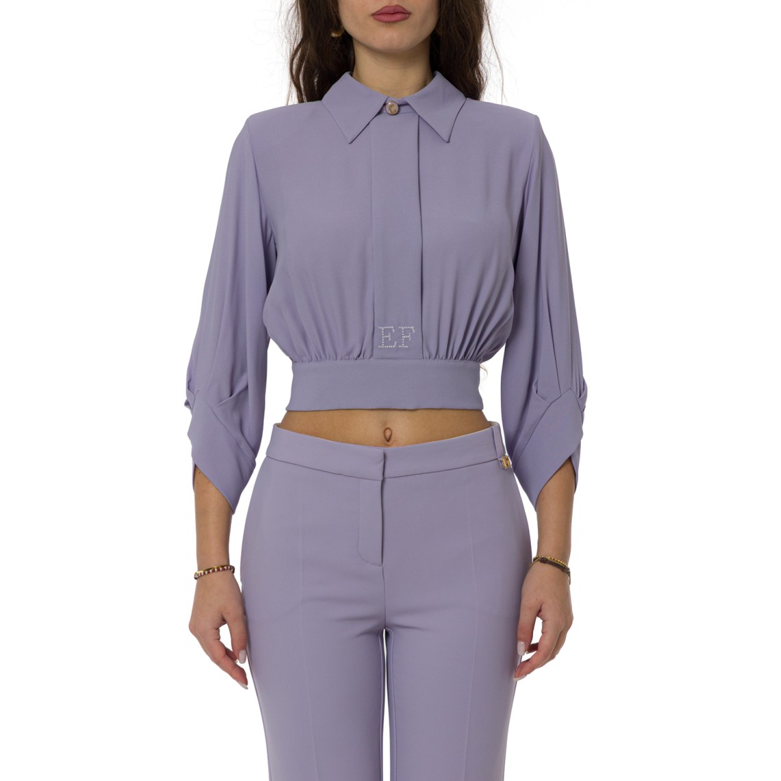 Camicia in georgette con fusciacca Elisabetta Franchi