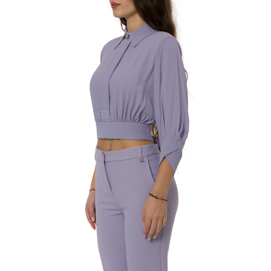 Camicia in georgette con fusciacca Elisabetta Franchi