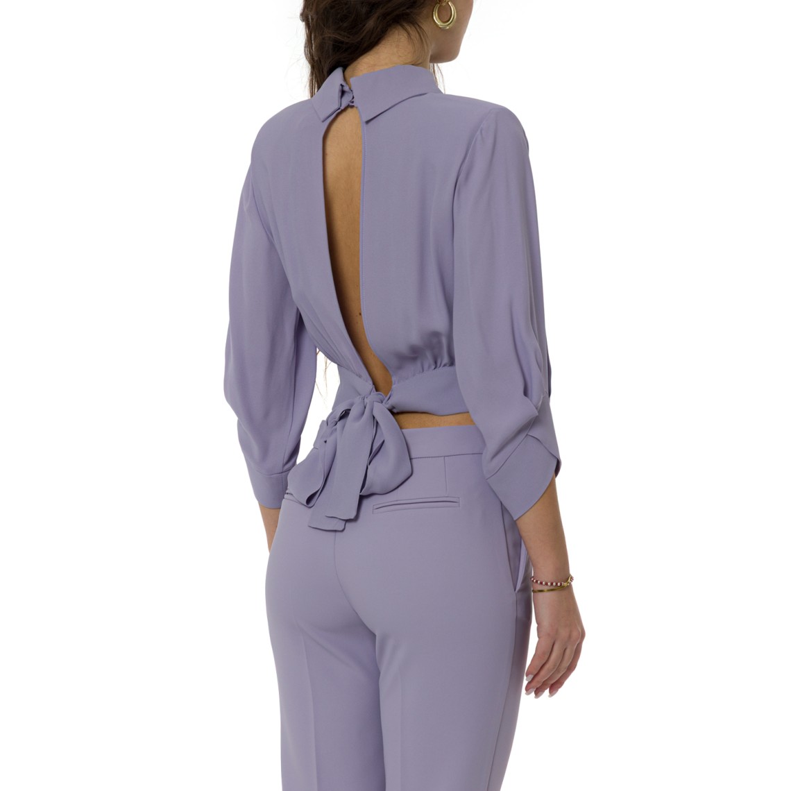 Camicia in georgette con fusciacca Elisabetta Franchi