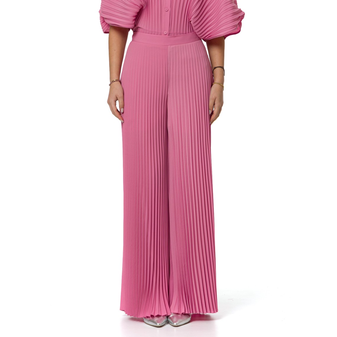 Pantaloni plissettato Twinset in crêpe