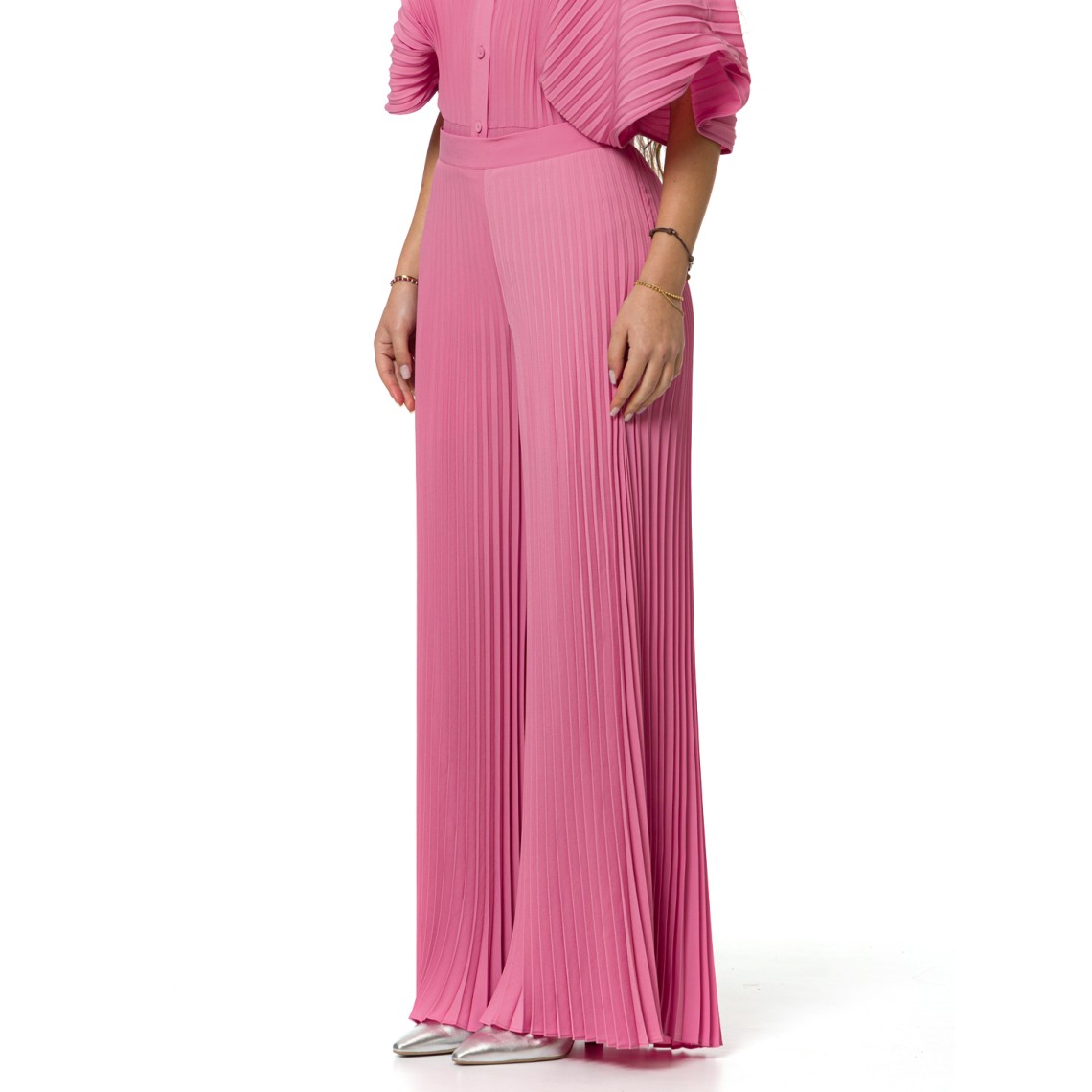 Pantaloni plissettato Twinset in crêpe