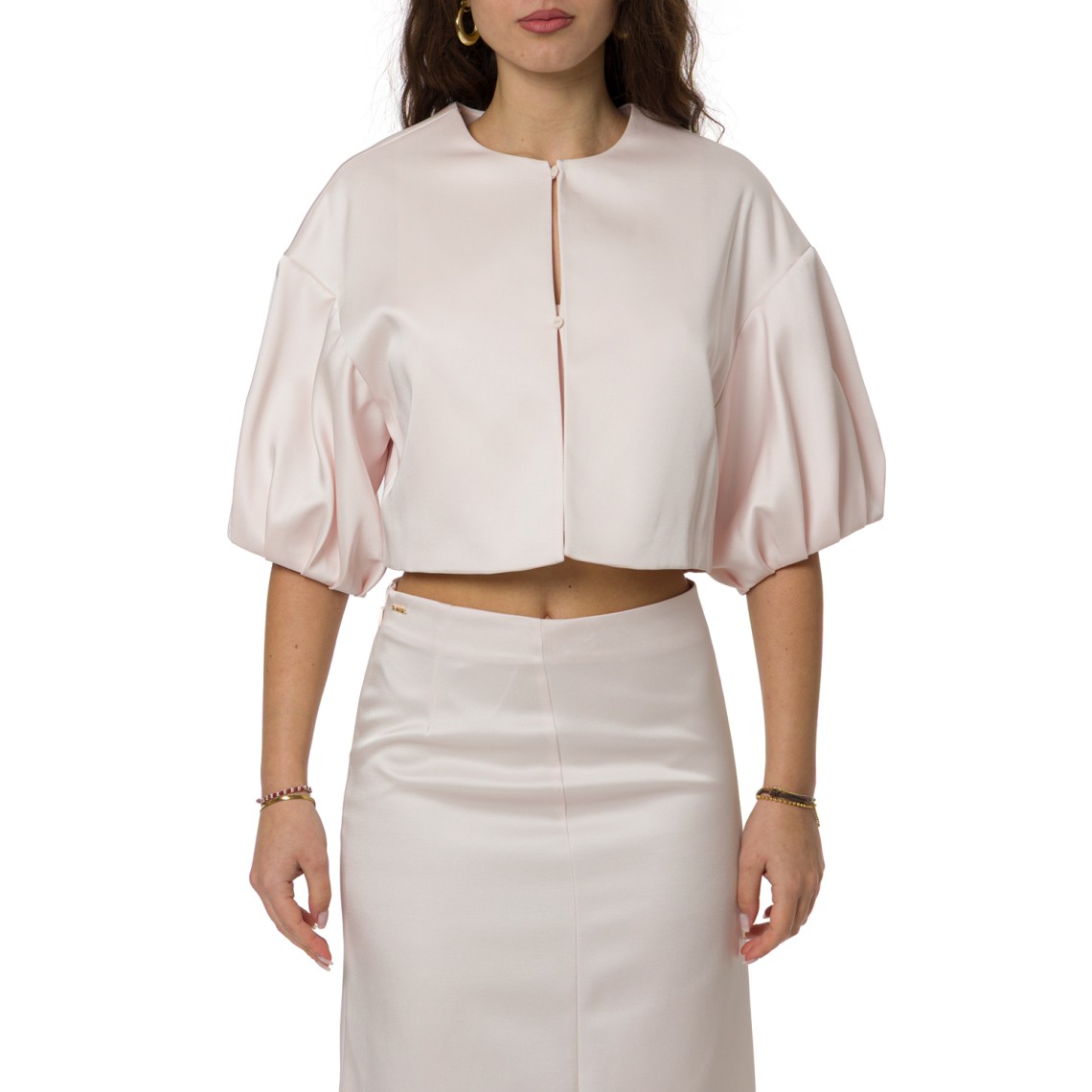 Giacca cropped in duchesse Twinset