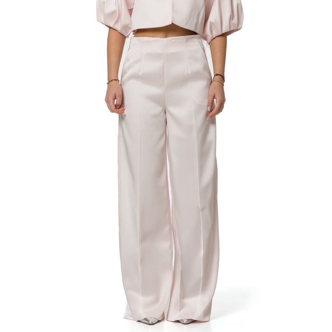 Pantaloni a palazzo in duchesse Twinset