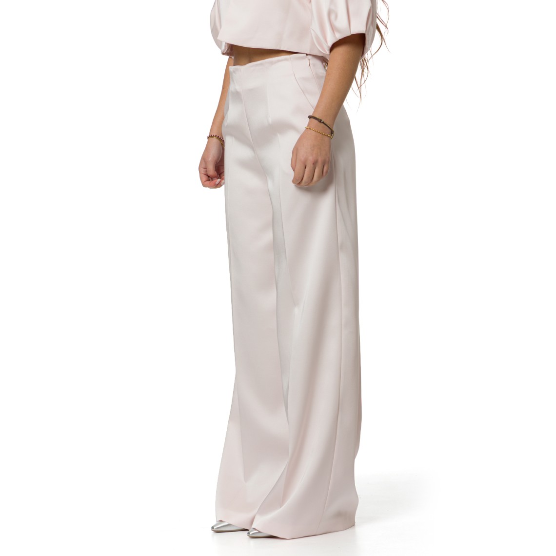 Pantaloni a palazzo in duchesse Twinset