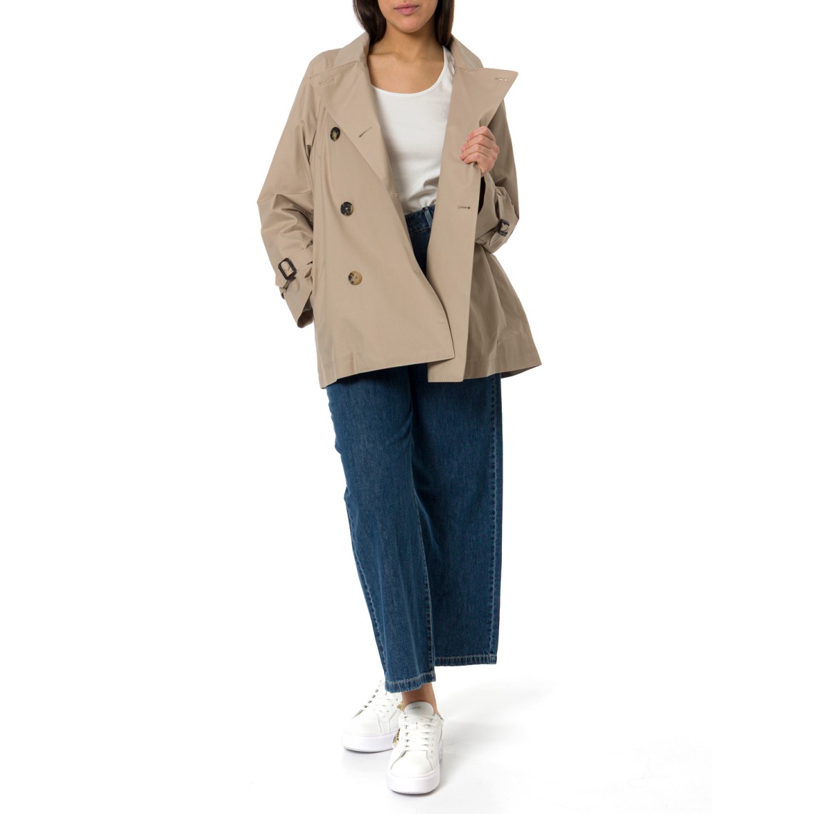Trench crop in twill Mtccalle Max Mara The Cube