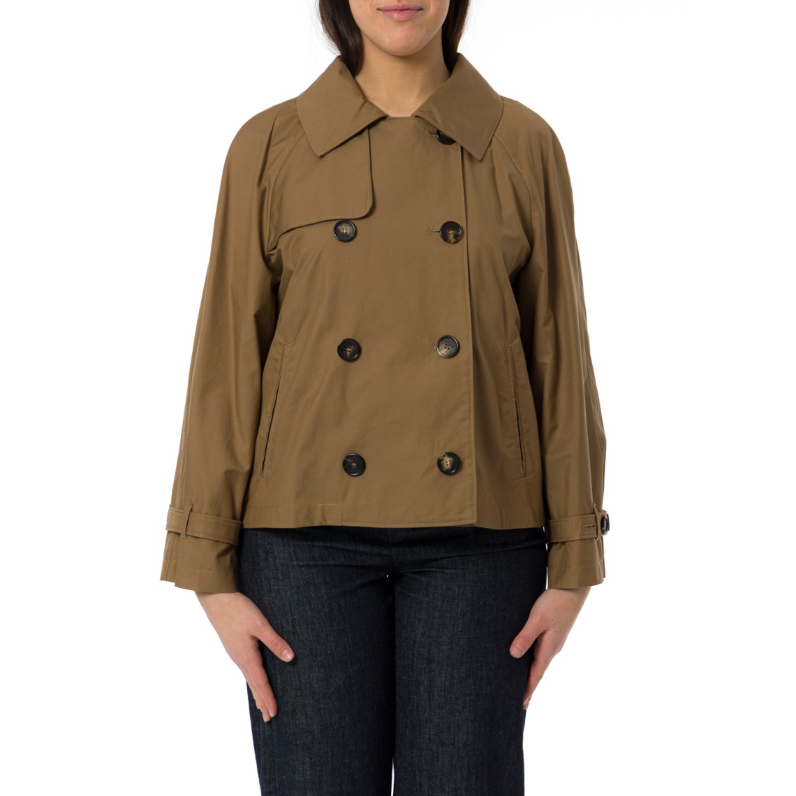 Trench corto in twill Mtctesoro Max Mara The Cube
