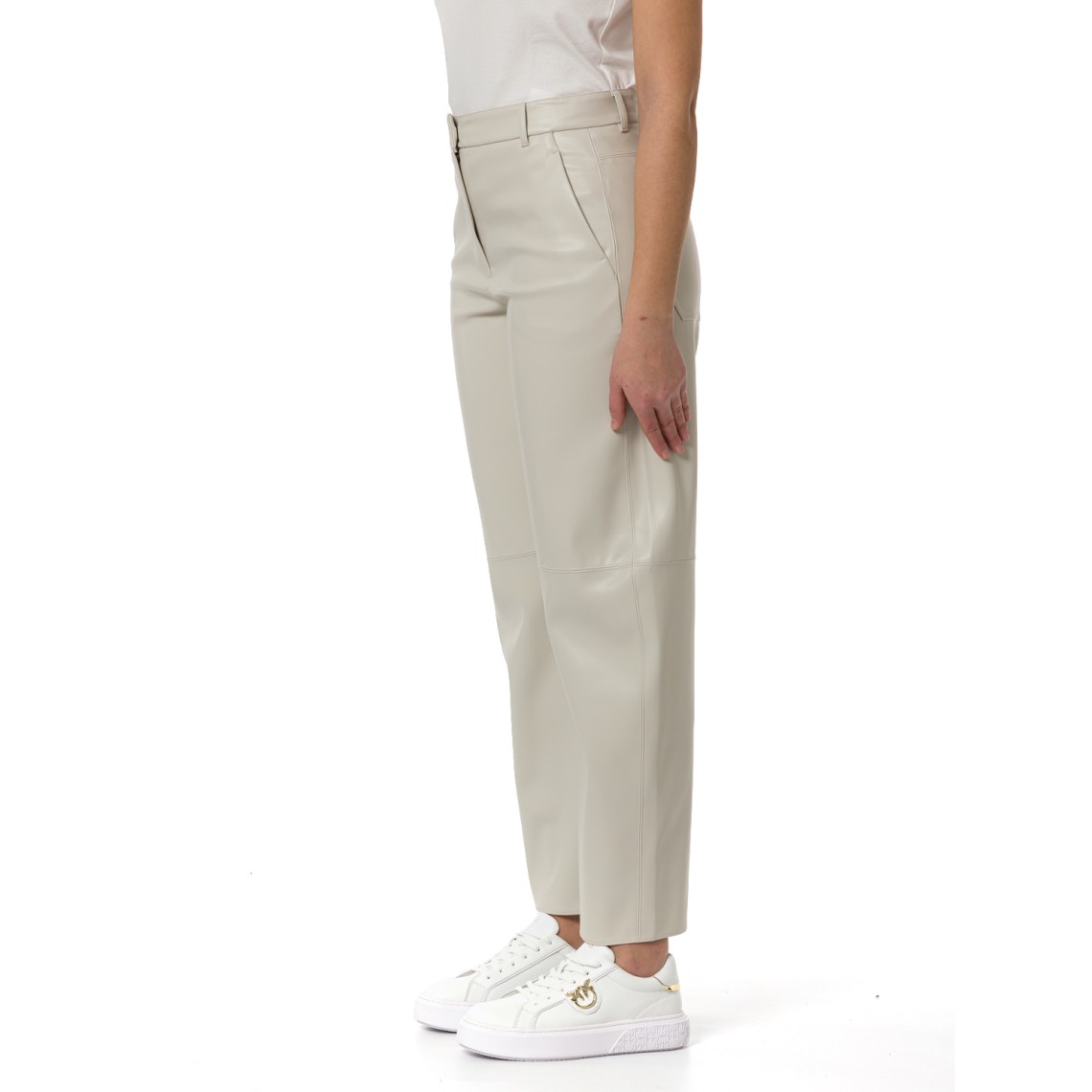 Pantalone barrel leg in tessuto spalmato Smmsospiro 'S Max Mara
