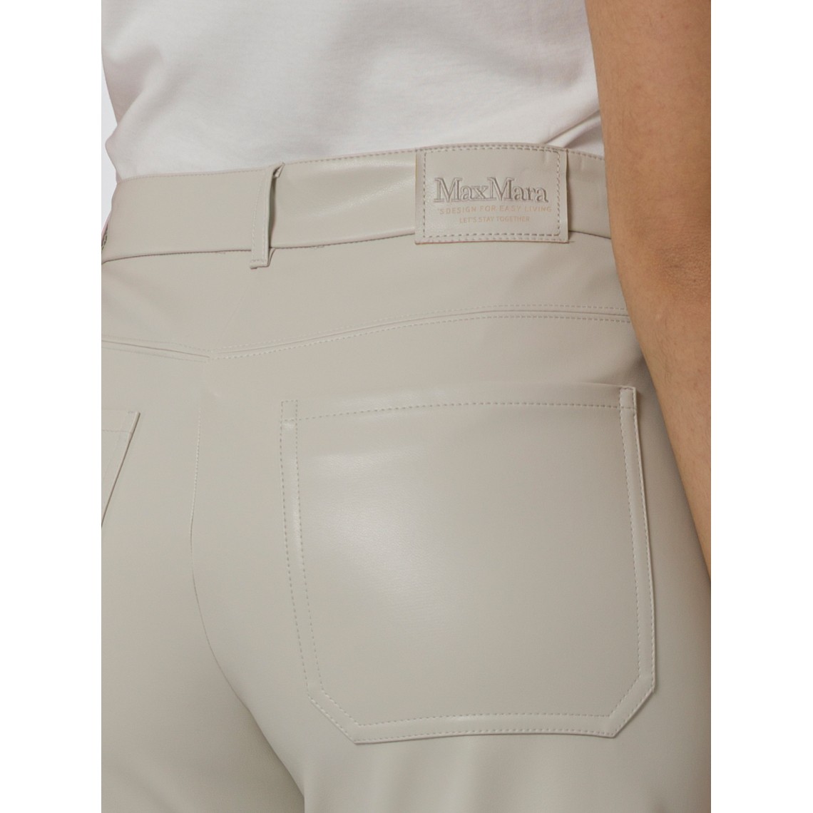 Pantalone barrel leg in tessuto spalmato Smmsospiro 'S Max Mara