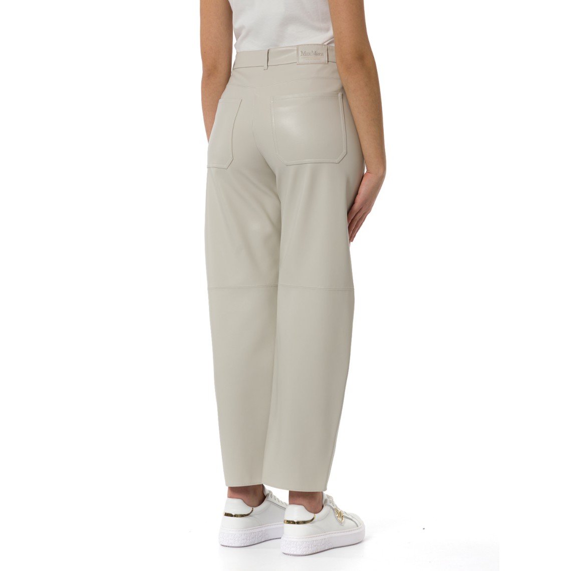 Pantalone barrel leg in tessuto spalmato Smmsospiro 'S Max Mara