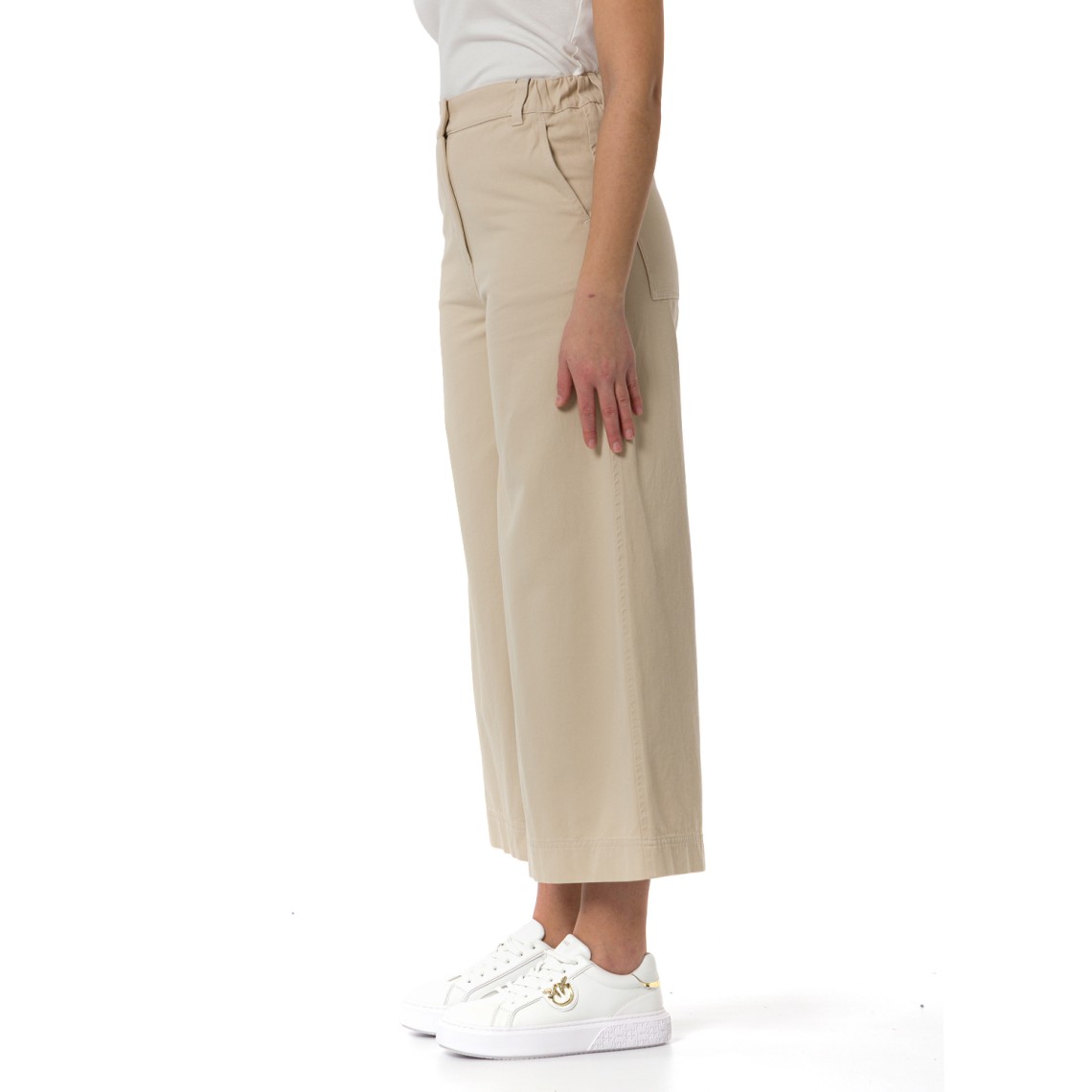 Pantaloni in drill di cotone Wkdariete Weekend Max Mara