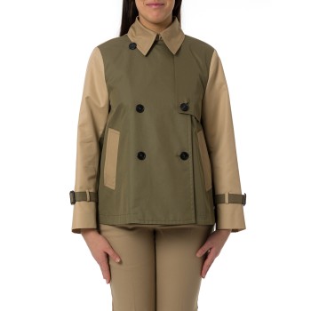 Trench crop in gabardine Wkdbiglia Weekend Max Mara