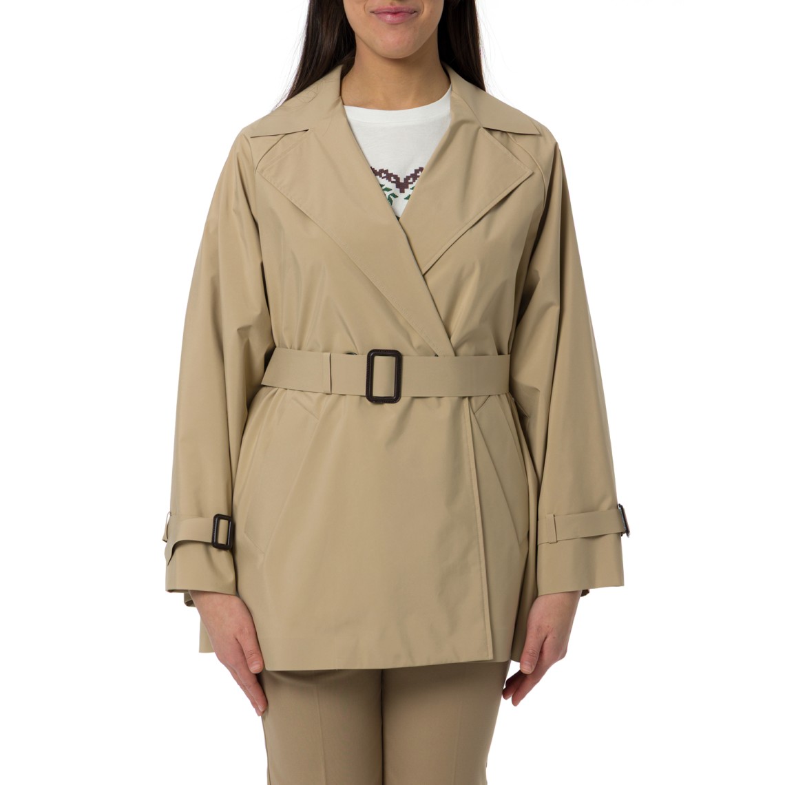 Trench corto in tela antigoccia Wkdovatta Weekend Max Mara