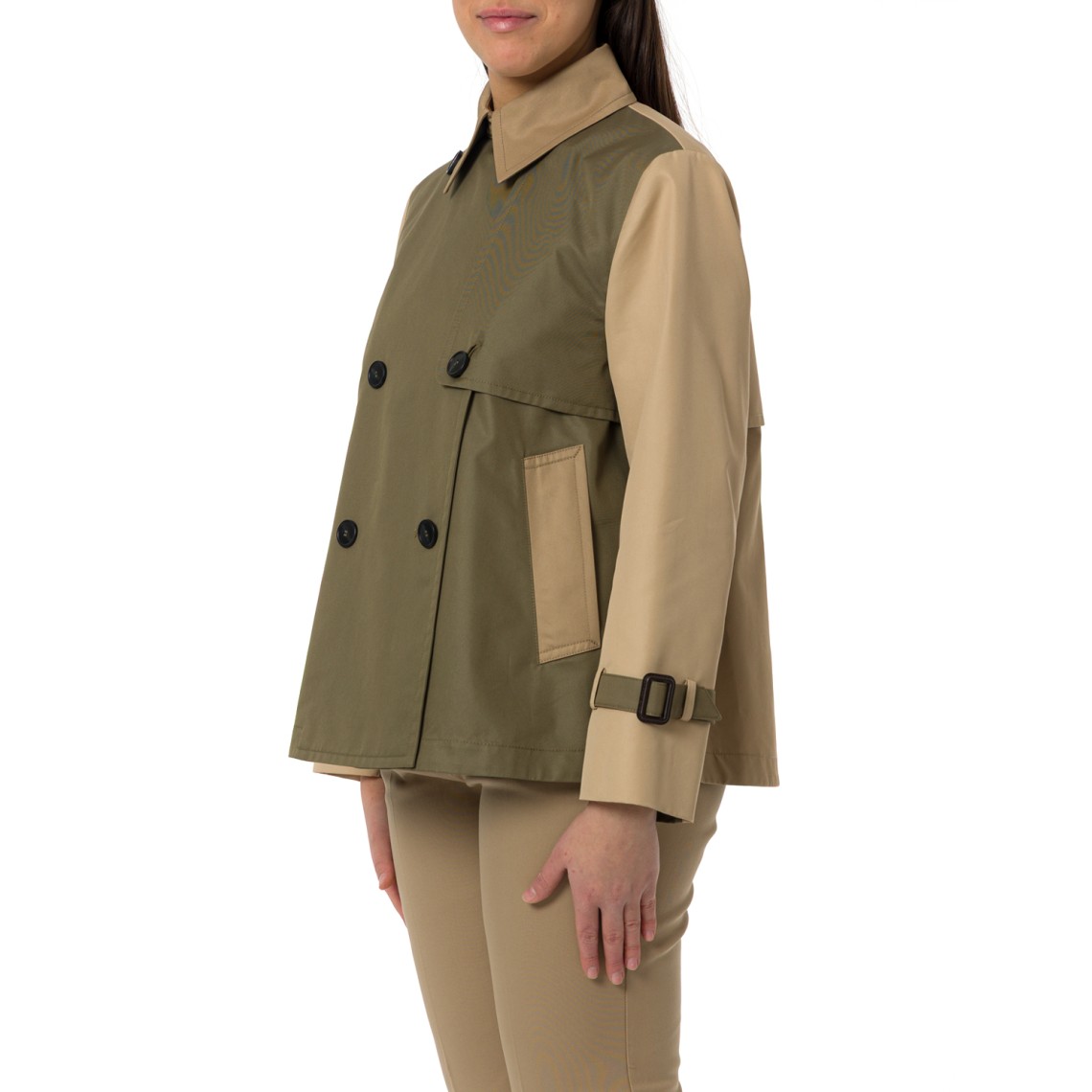 Trench crop in gabardine Wkdbiglia Weekend Max Mara