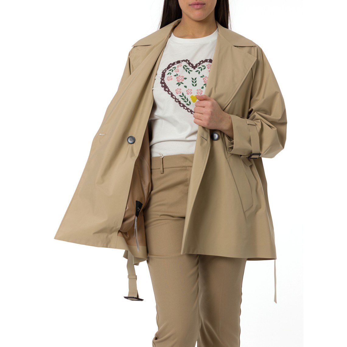 Trench corto in tela antigoccia Wkdovatta Weekend Max Mara