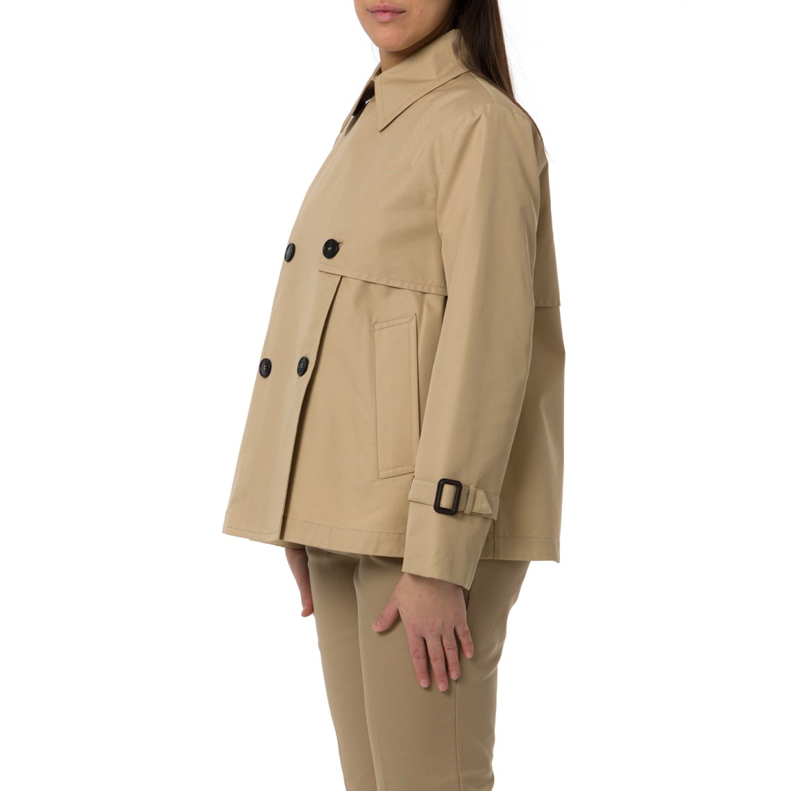 Trench crop in gabardine Wkdbiglia Weekend Max Mara