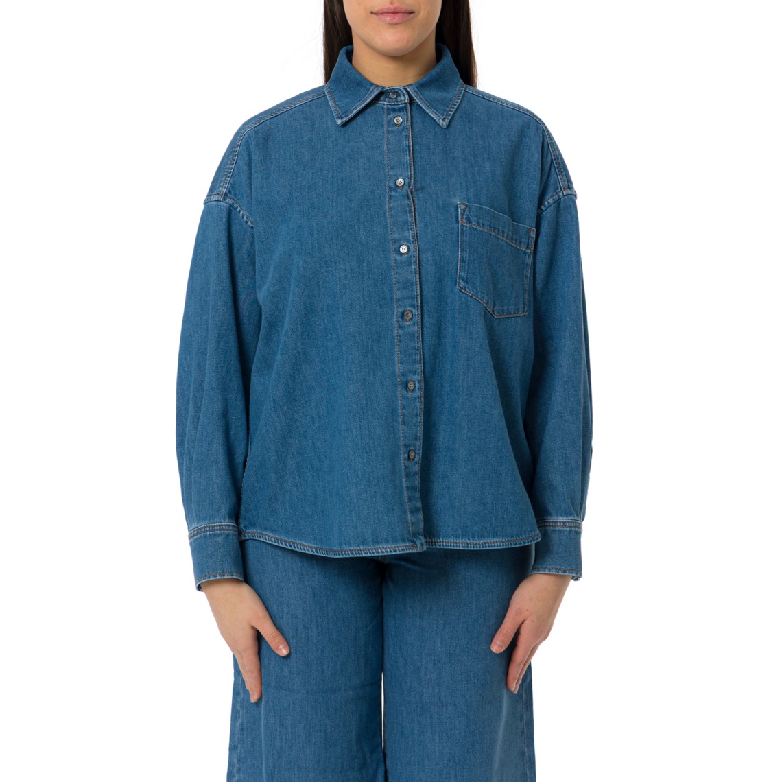 Camicia in denim di cotone Wkdfoggia Weekend Max Mara