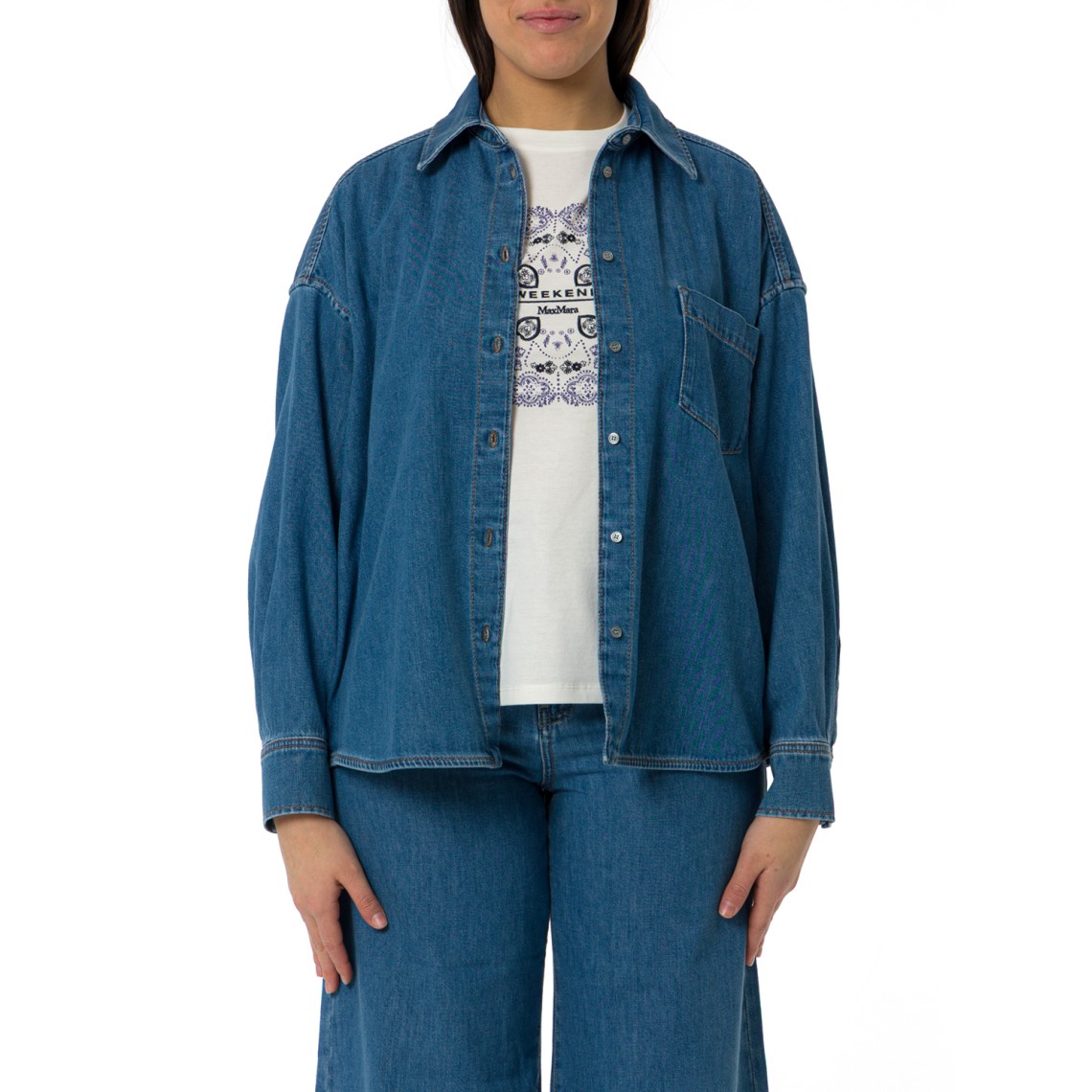 Camicia in denim di cotone Wkdfoggia Weekend Max Mara