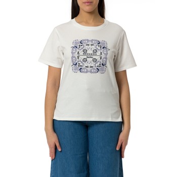 T-shirt in cotone con stampe Wkdwest Weekend Max Mara