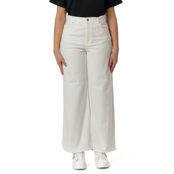 Pantaloni wide leg in drill di cotone Wkdmedina Weekend...