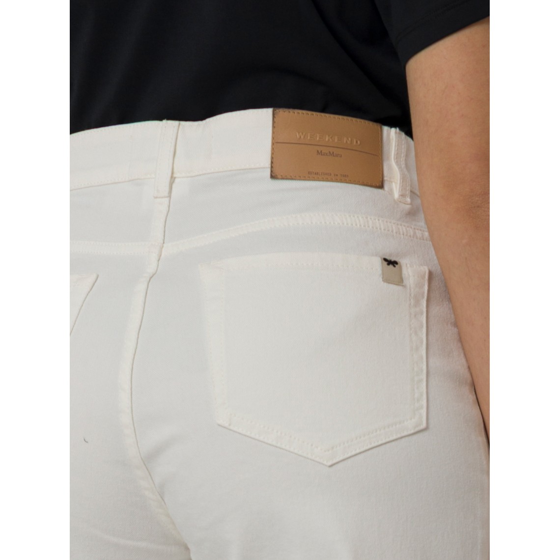 Pantaloni wide leg in drill di cotone Wkdmedina Weekend Max Mara