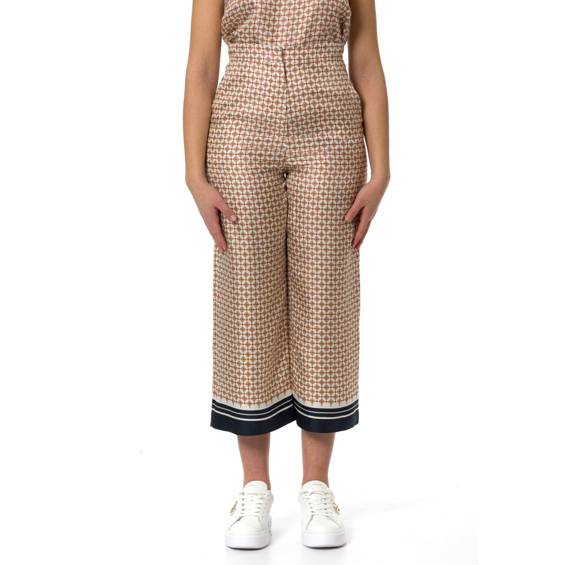 Pantalone in seta stampata Mstottelia Max Mara Studio