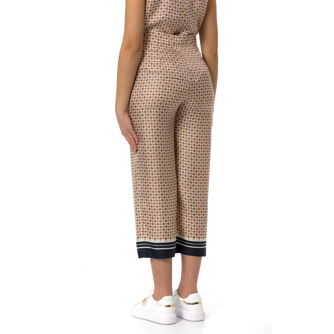 Pantalone in seta stampata Mstottelia Max Mara Studio