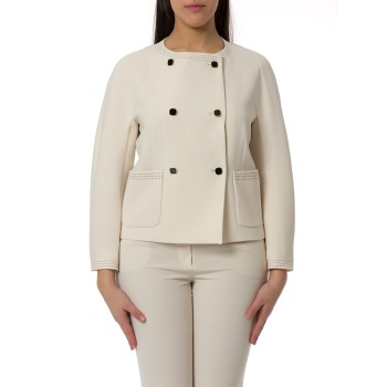 Giacca boxy in cady Mstombrosa Max Mara Studio