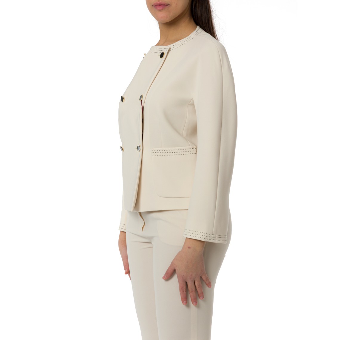 Giacca boxy in cady Mstombrosa Max Mara Studio