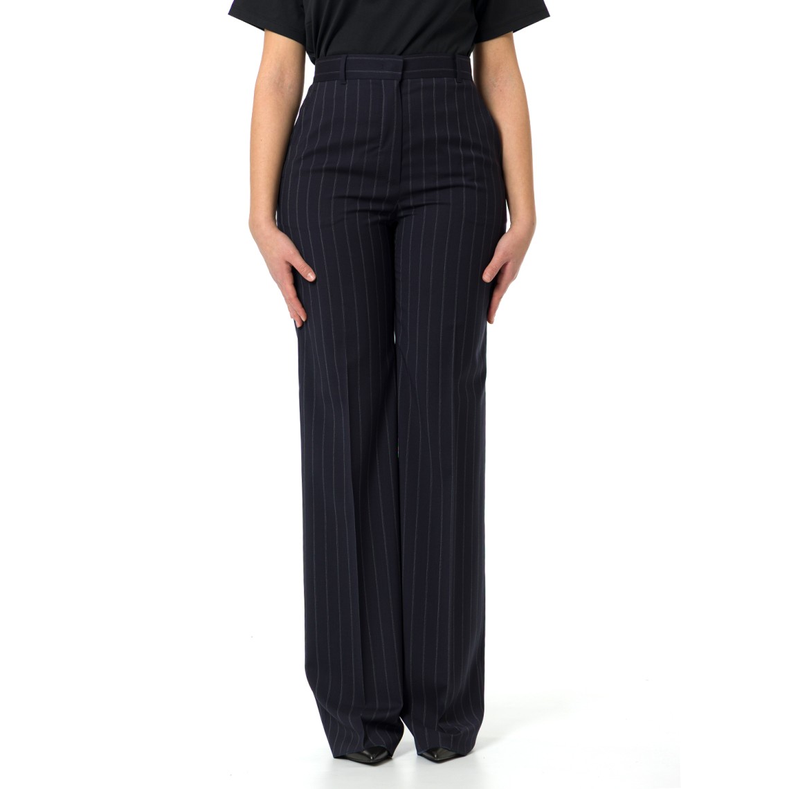 Pantalone in lana gessata Mstenfasi Max Mara Studio