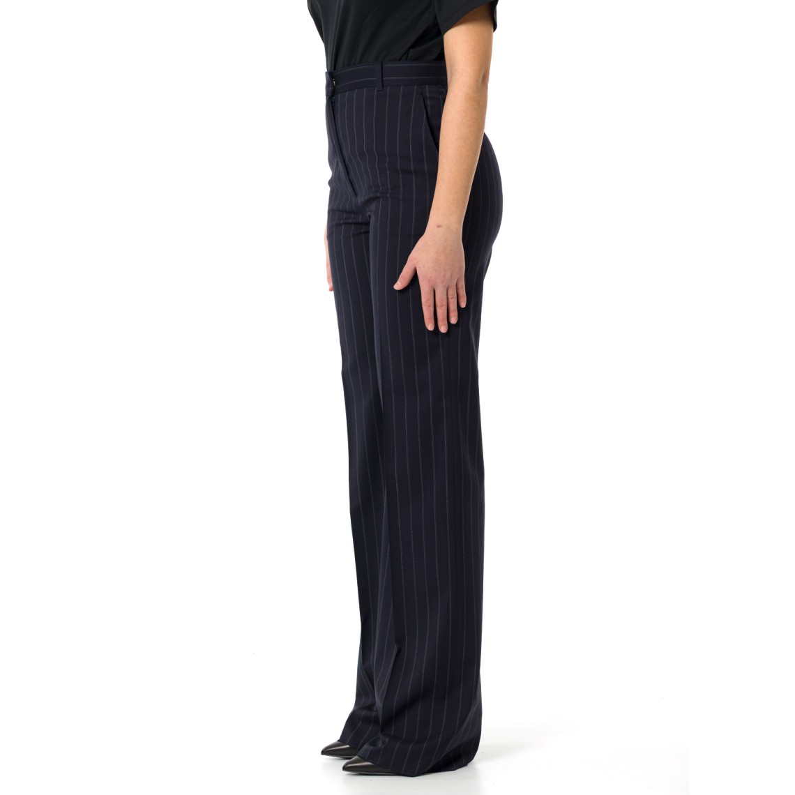 Pantalone in lana gessata Mstenfasi Max Mara Studio