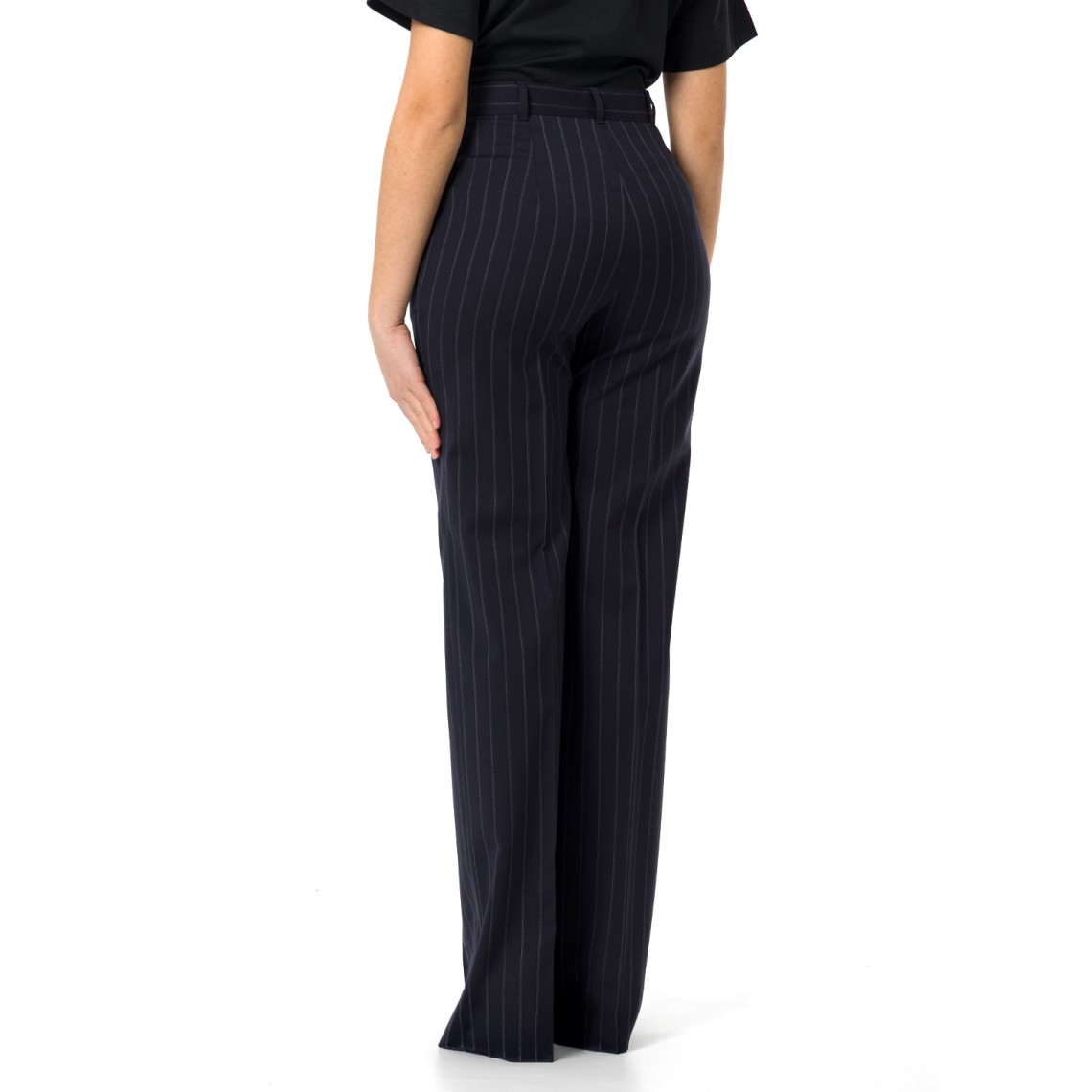 Pantalone in lana gessata Mstenfasi Max Mara Studio