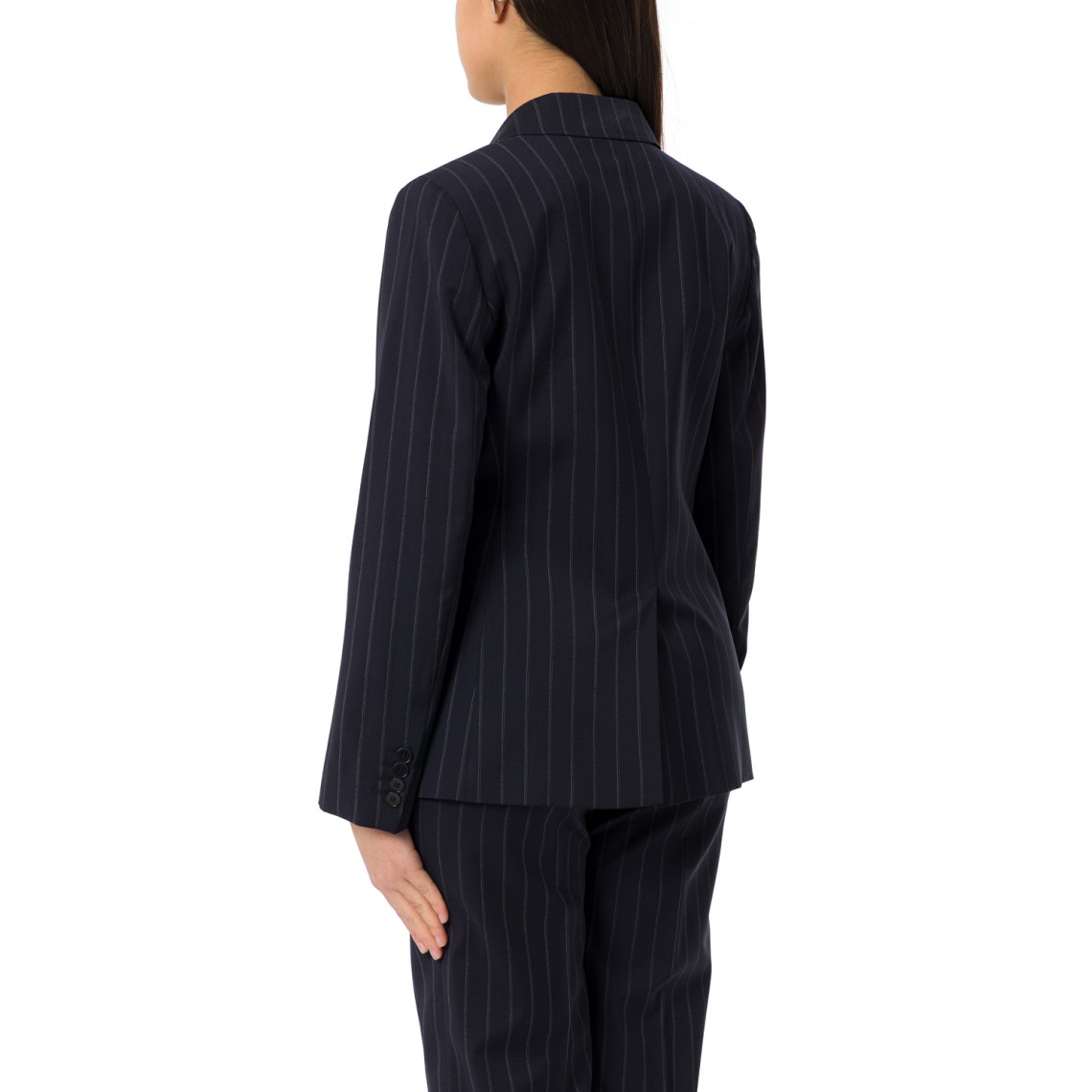 Blazer doppiopetto in lana gessata Mstonagro Max Mara Studio