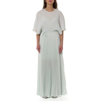 Abito lungo in crêpe de Chine riciclato Twinset