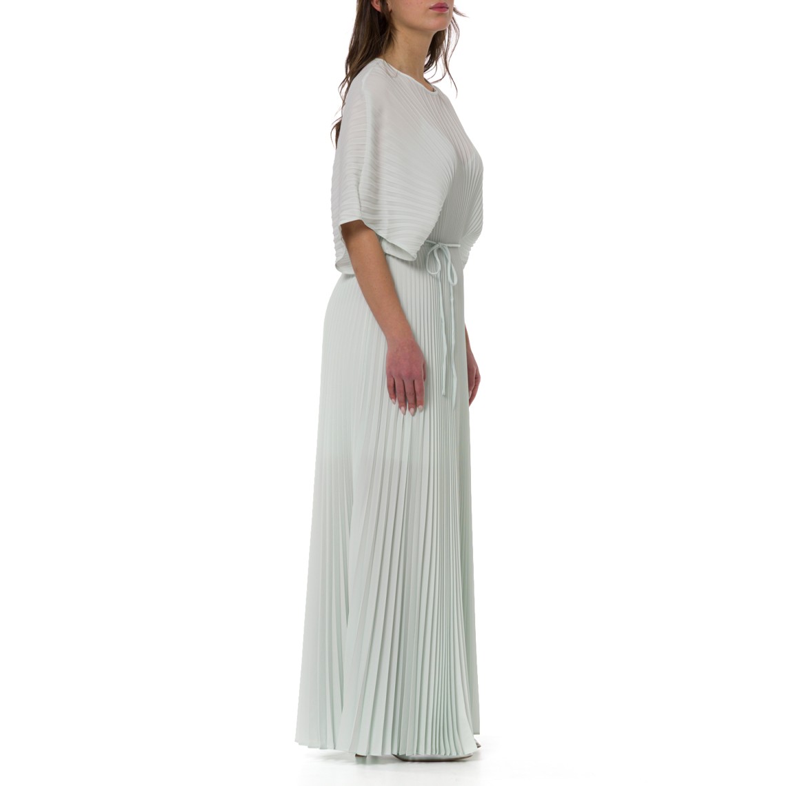 Abito lungo in crêpe de Chine riciclato Twinset