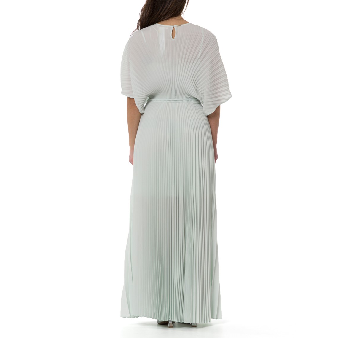 Abito lungo in crêpe de Chine riciclato Twinset