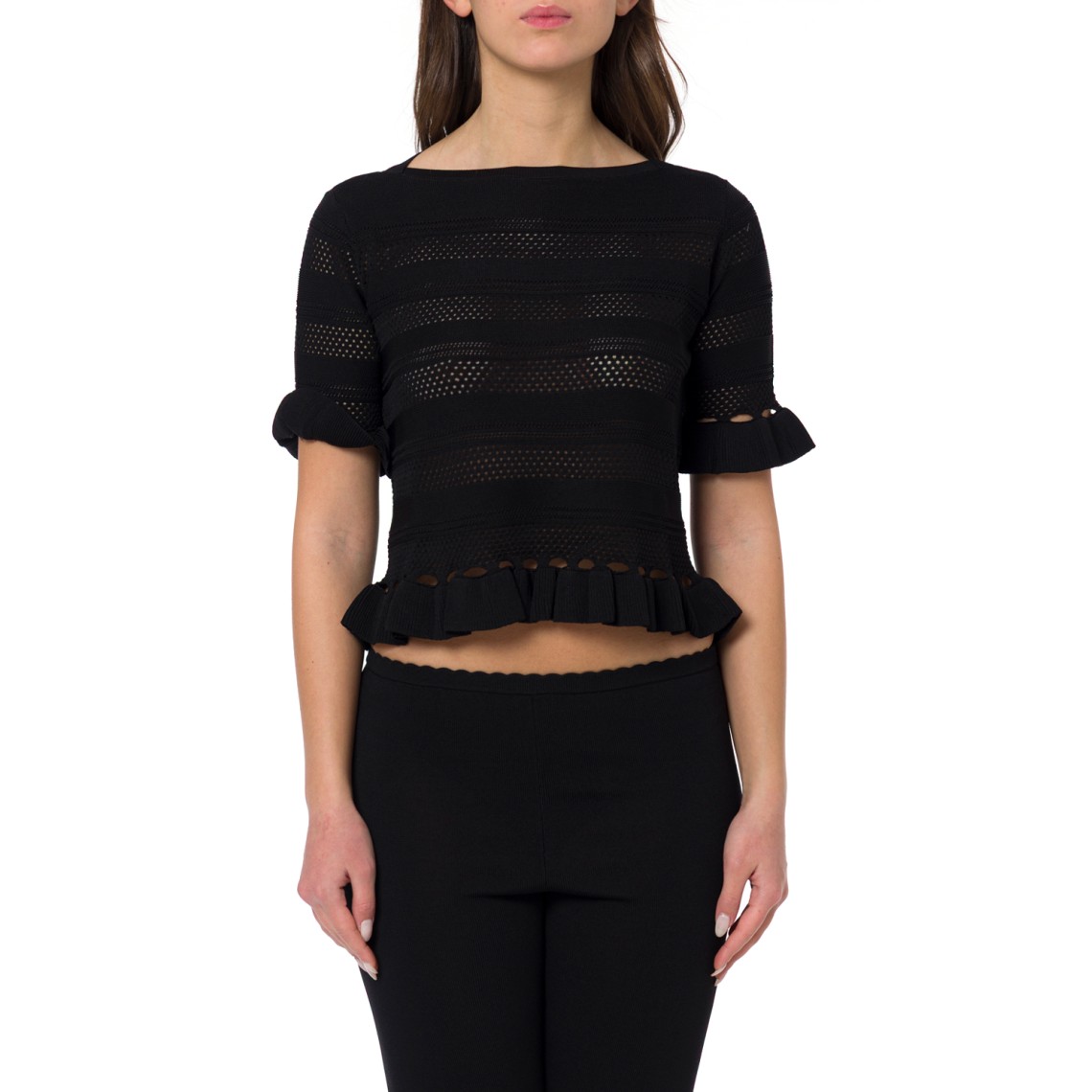 Maglia con volant Twinset