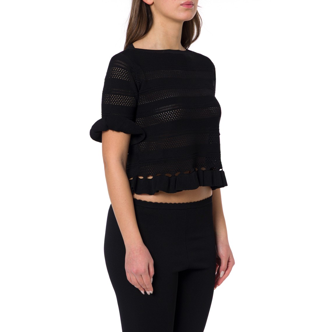 Maglia con volant Twinset