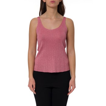 Top in maglia con lurex Twinset