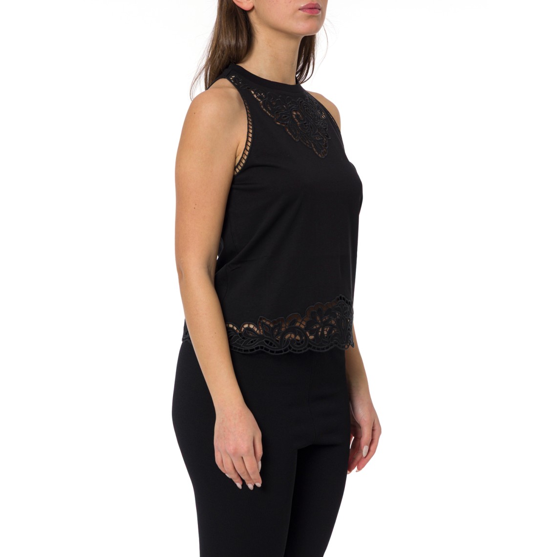Top con ricamo intarsiato Twinset