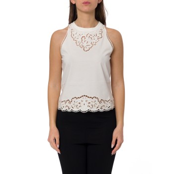 Top con ricamo intarsiato Twinset